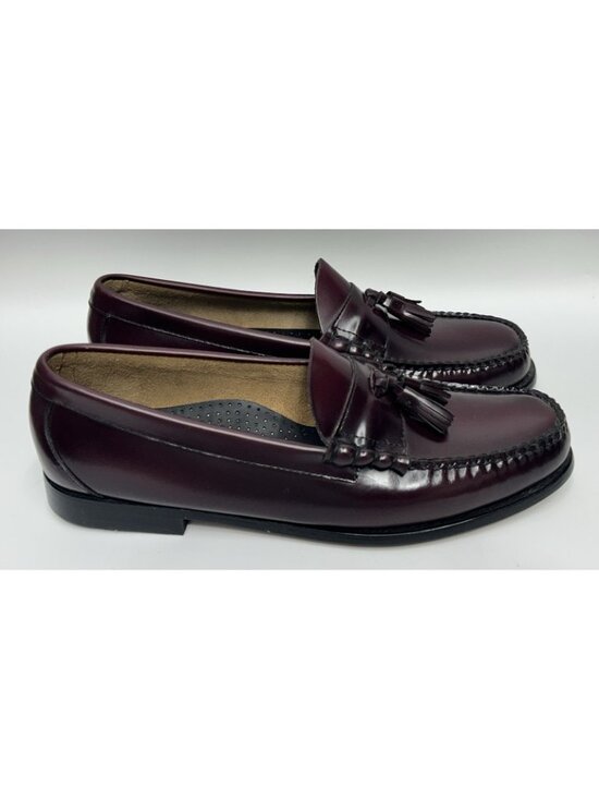 NEW G H Bass Lennox Tassel Weejuns Leather Loafers Men’s Sz 13 EE Burgundy Wine main image 5